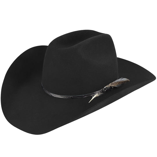 Bailey Elko Cobble 2X Black Wool Cowboy Hat W2204D