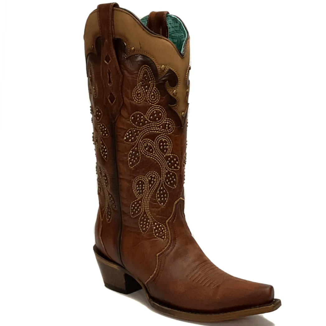 Corral Tan Overlay Embroidery Women's Boot Z5088