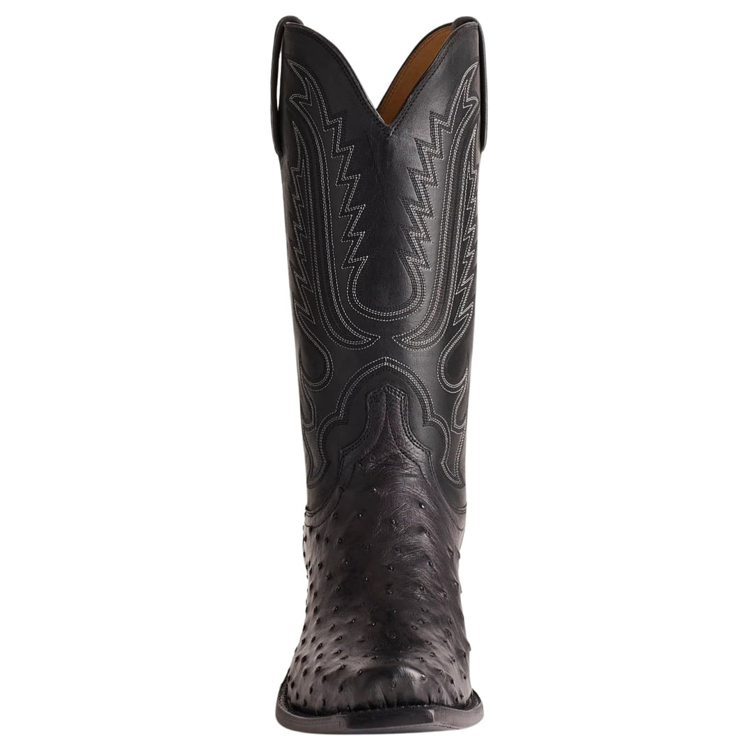 Lucchese Luke Black FQ Ostrich Men's Boot N1155