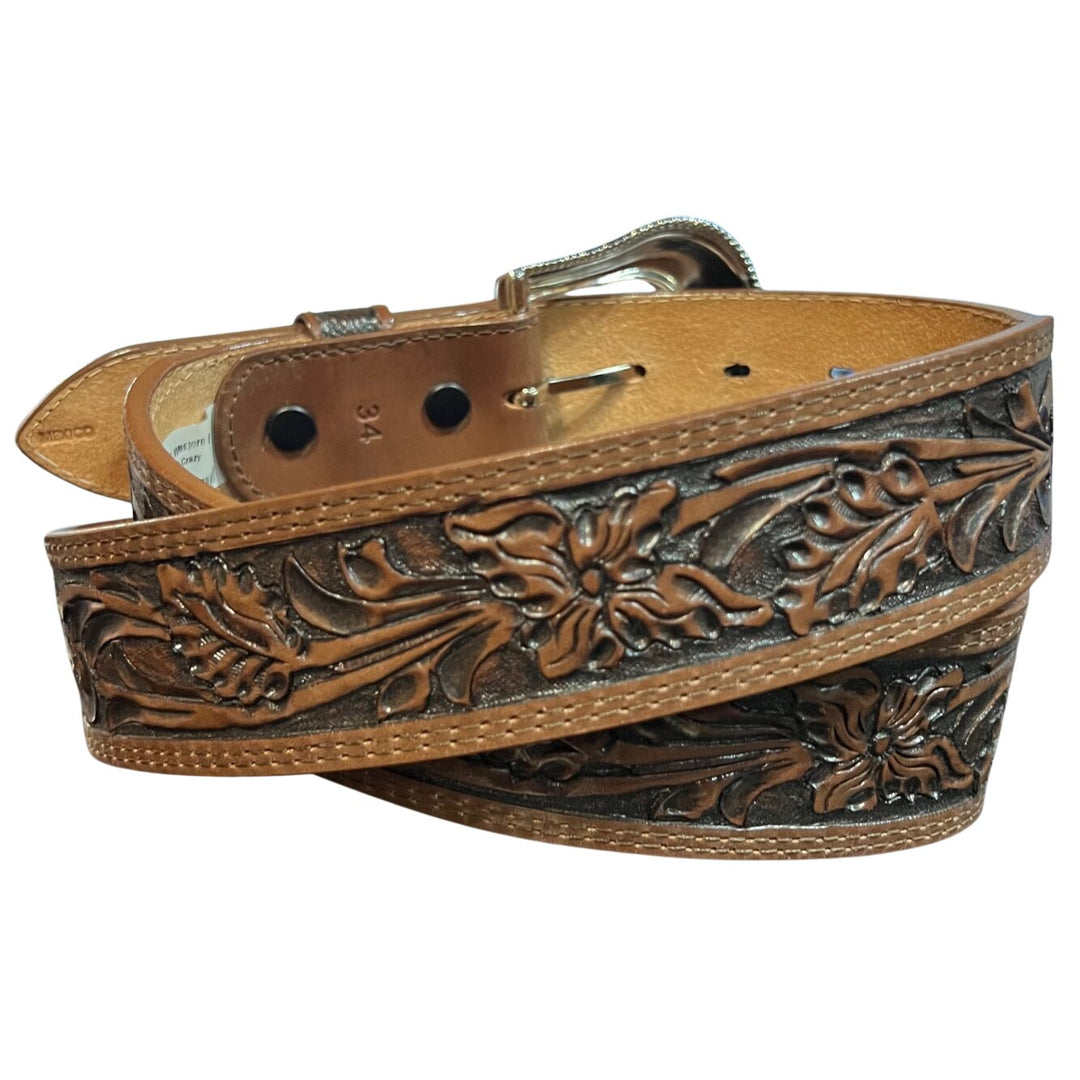 Jaac Arnold Signature Tooled Brown Belt 8203