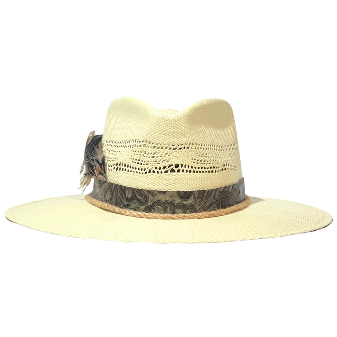 Caimey "Crocodile Ann" Straw Flat Brim