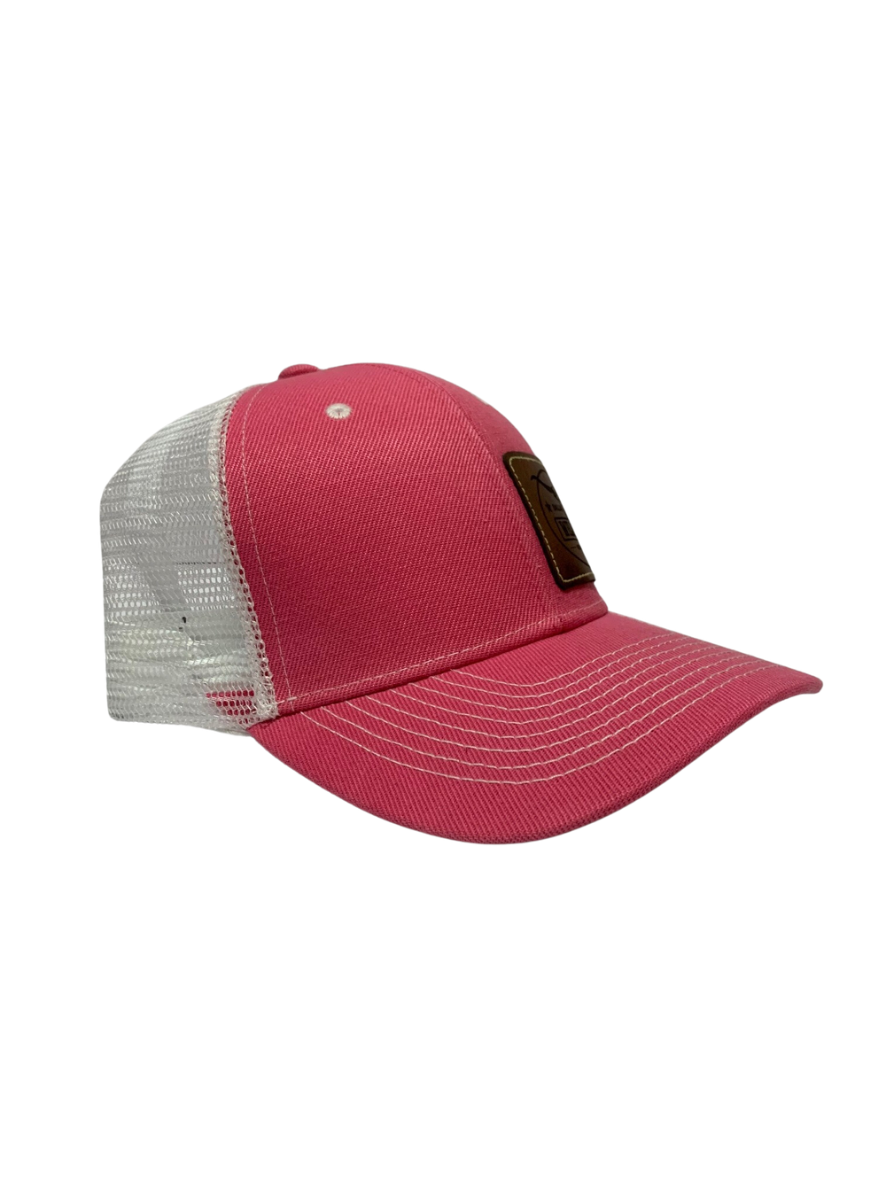 WB Pink White Patch Trucker Cap