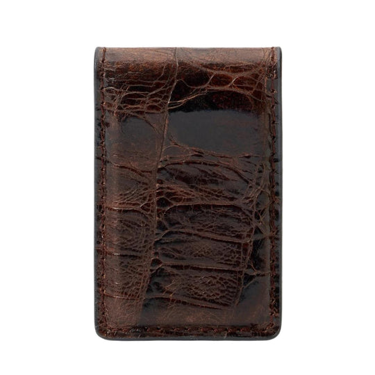 Stetson Hand-Tooled Croco Money Clip 9803004