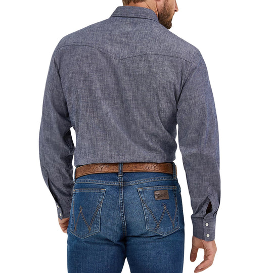 Wrangler Cody Johnson Navy Men's Western Snap 112369519