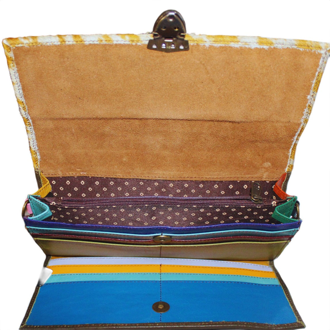 BS Trading Printed Bright Cowhide Crossbody BS1647