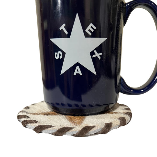 Gaucho Cowhide Coaster Star