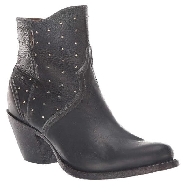 Lucchese Harley Black Stud Women's Bootie M6003