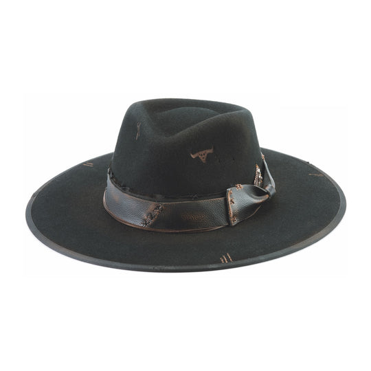 Bullhide New Frontier Black Wool Hat 0848BL