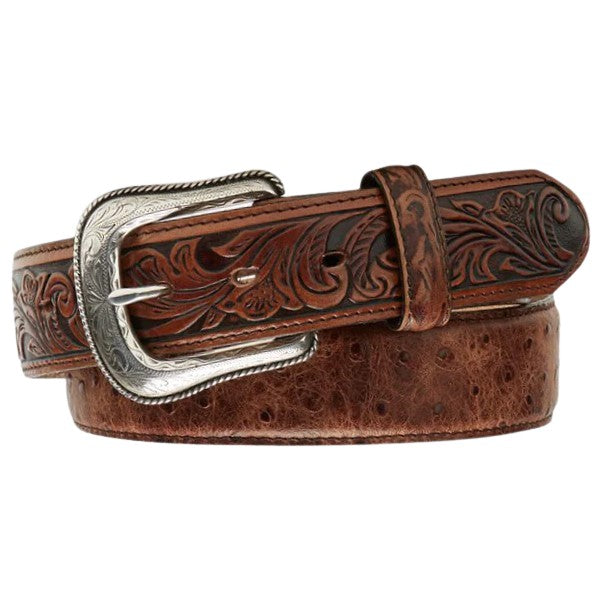 Tony Lama Ostrich Print Billet Belt C42525