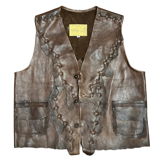 Kobler Unlined Acorn Leather Men's Vest