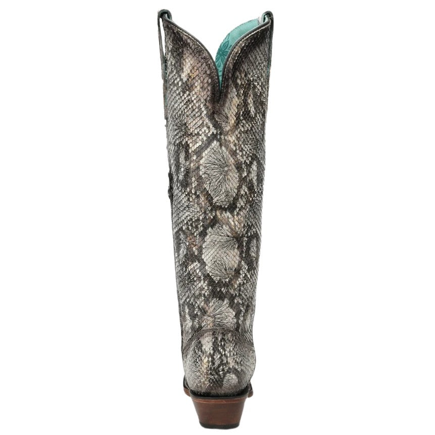 Corral Tall Python Floral Stamp Women’s Boot A5020