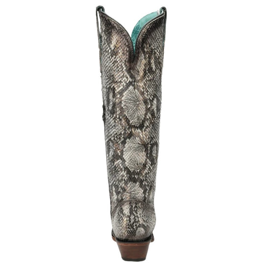 Corral Tall Python Floral Stamp Women’s Boot A5020