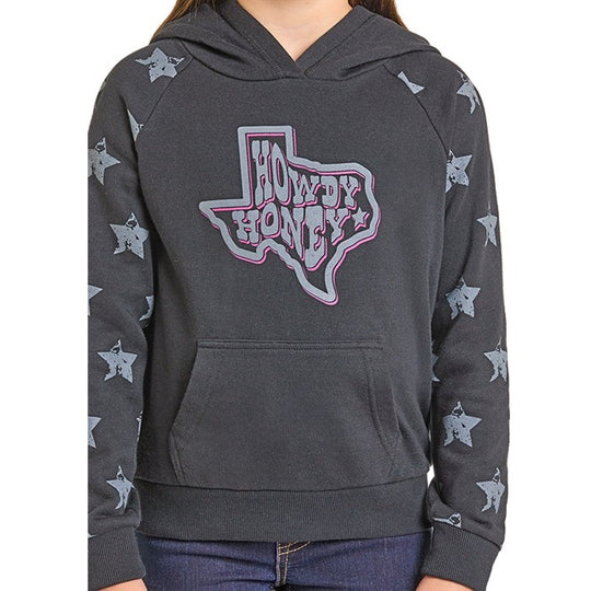Rock & Roll Howdy Honey Girl's Hoodie BG94T07434
