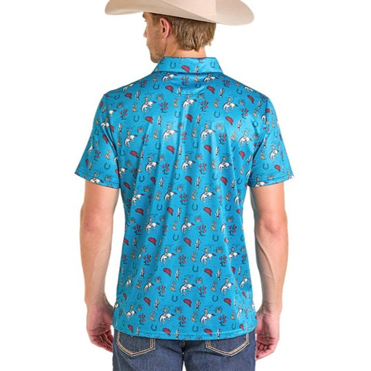 Rock & Roll Desert Rodeo Men's Polo BM51T07288