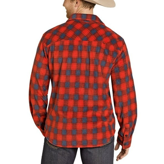 Rock & Roll Plaid Fleece Men's Western Snap BM92T07725