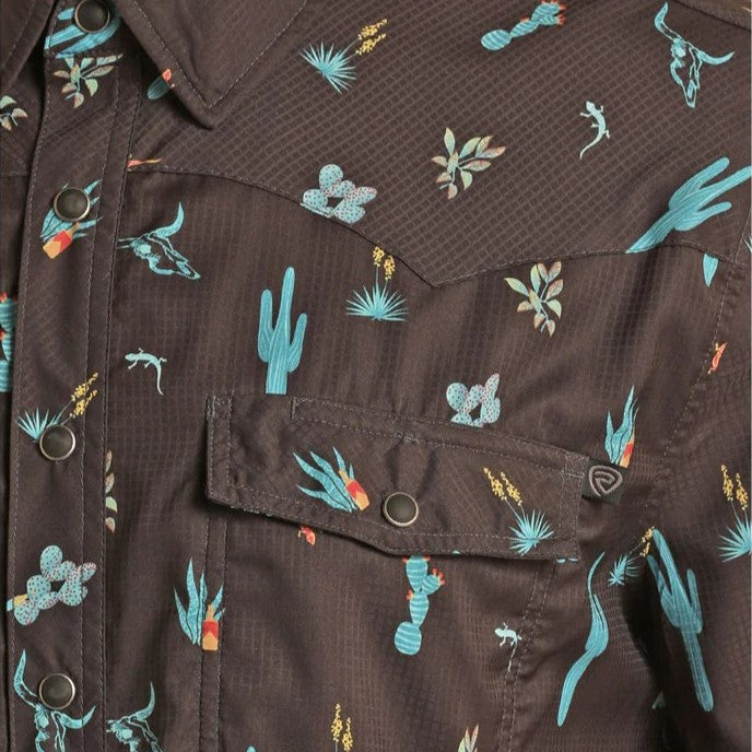 Rock&Roll Desert Cactus Men's Button Up BMN3S04221