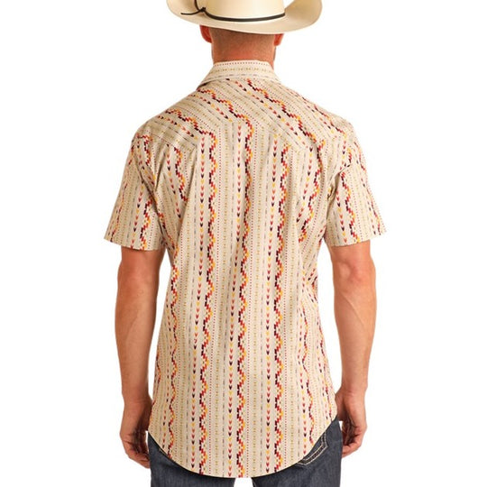 Rock & Roll Digital Aztec Men's Snap BMN3S05844