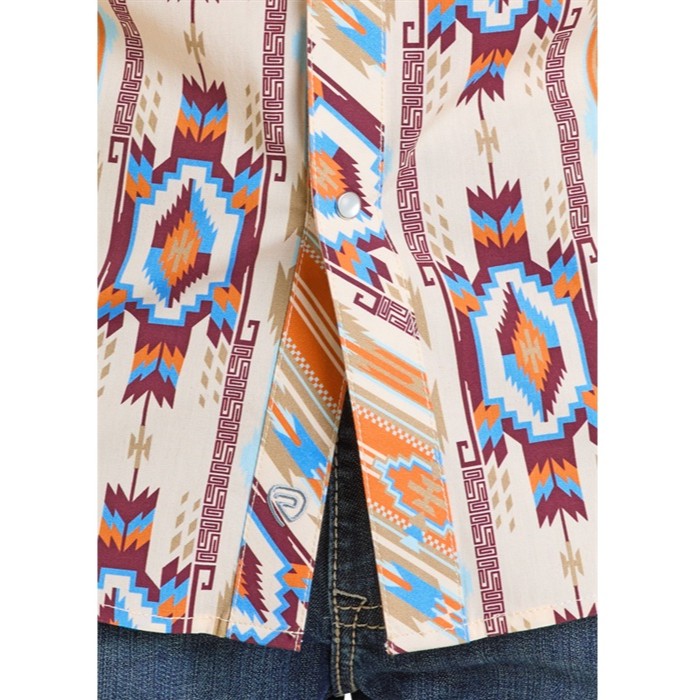 Rock & Roll Orange Vibe Western Snap BMN3S06499