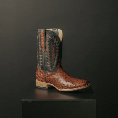 Dan Post Gold Label Brannan FQ Ostrich Brandy Men’s Boot GL102