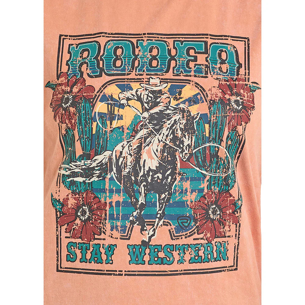 Rock & Roll Apricot Chain Fringe Women's Tank BW20T08417