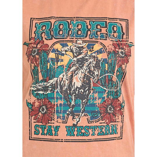Rock & Roll Apricot Chain Fringe Women's Tank BW20T08417