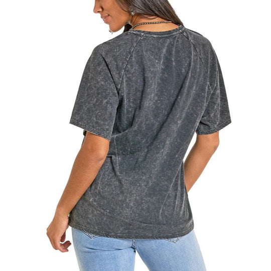 Rock & Roll Howdy Oversized Women's Tee BW21T07331