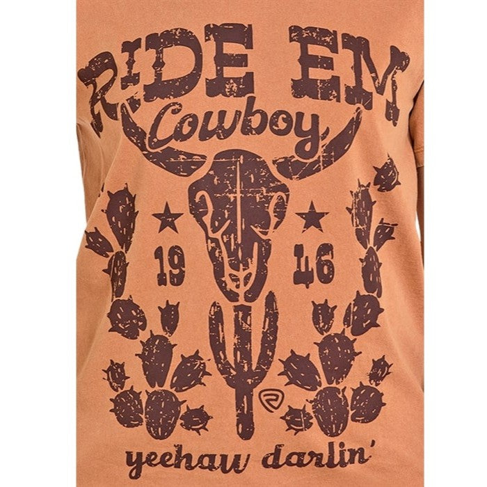 Rock & Roll Ride Em Cowboy Women's Tee BW21T07952