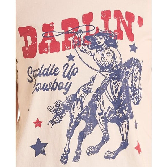 Rock & Roll Darlin Saddle Up Women's Top BW21T08891
