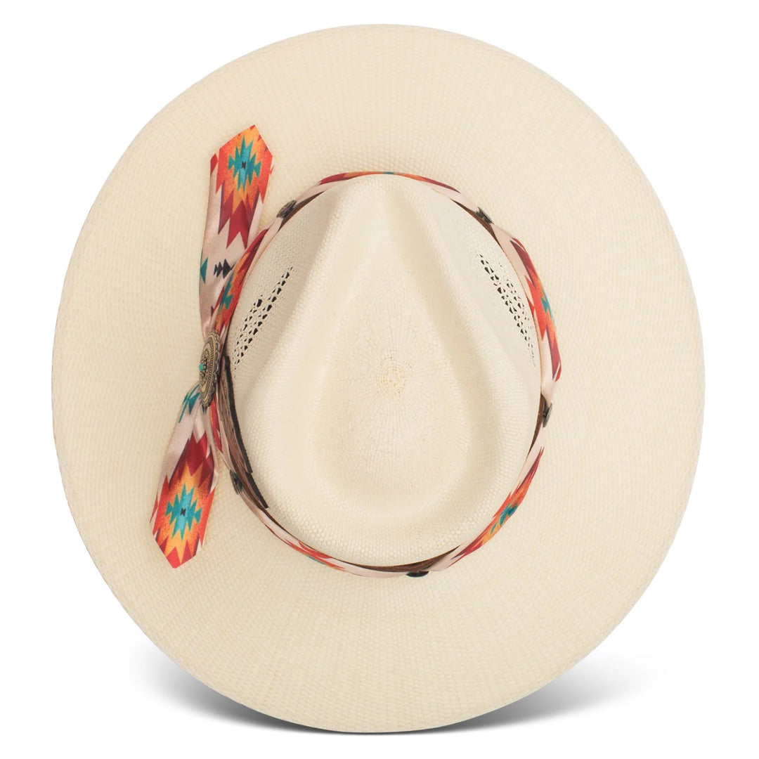 Charlie 1 Horse Navajo Straw Flat Brim