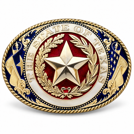 Blue Bayou El Grande Gold State of Texas Buckle