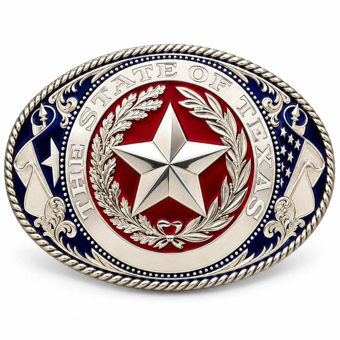 Blue Bayou El Grande Silver State of Texas Buckle