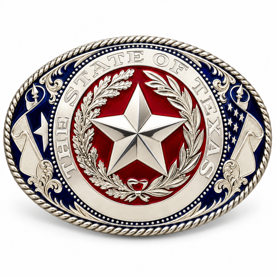 Blue Bayou El Grande Silver State of Texas Buckle