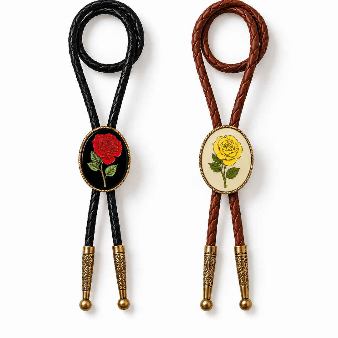 Dani Rose Bolo Tie Collection - Red & Yellow