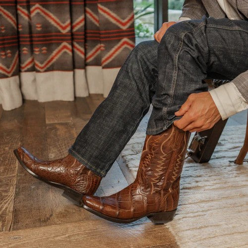 Dan Post Gold Label Delano Alligator Brass Men’s Boot GL108