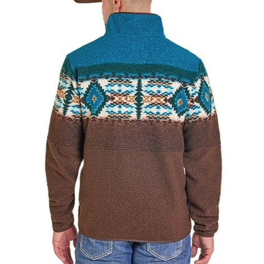 Rock & Roll Fleece Aztec Border Men's Pullover DM91C06186