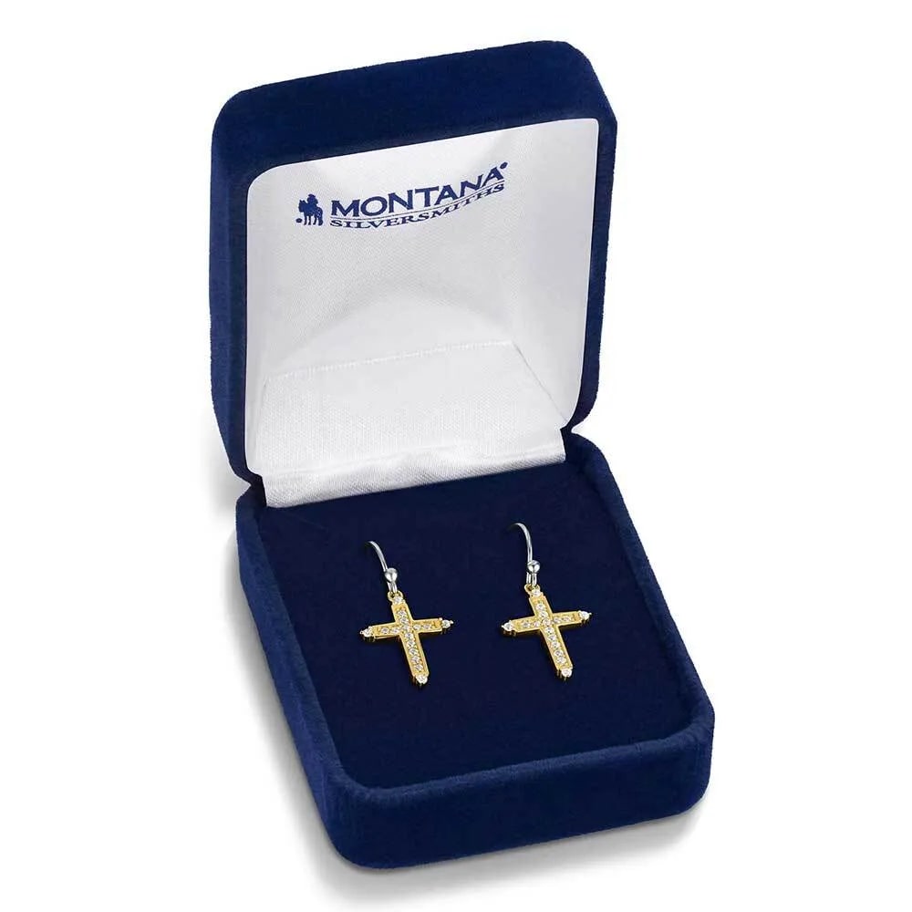 Montana Silversmith Dorado Cross Earrings ER6318