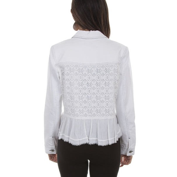 Scully White Lace Women's Jean Jacket HC465