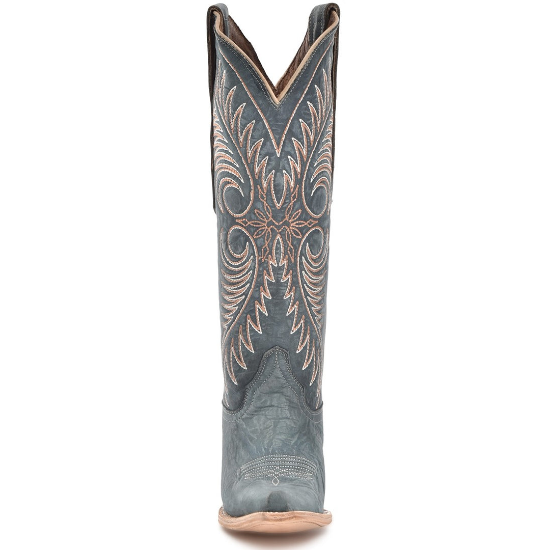 Circle G Distressed Blue Embroidery Women's Boot L6120