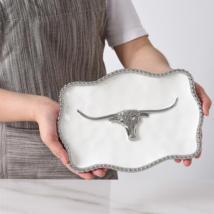 Pampa Bay Porcelain Small Longhorn Tray LNG2891