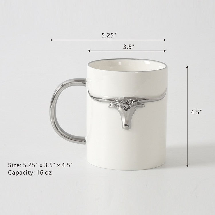 Pampa Bay Porcelain Longhorn Mug LNG2894W