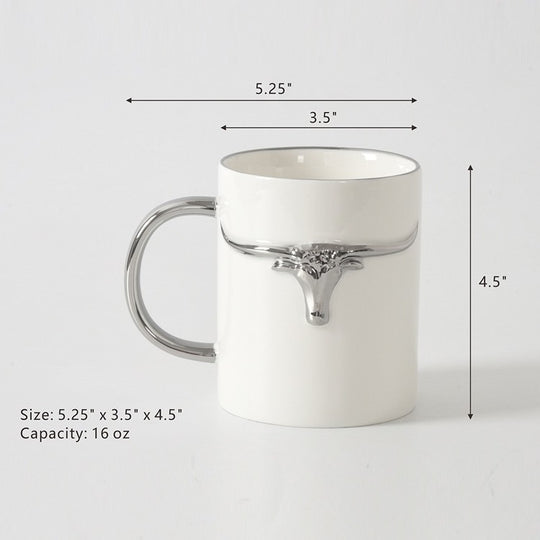 Pampa Bay Porcelain Longhorn Mug LNG2894W
