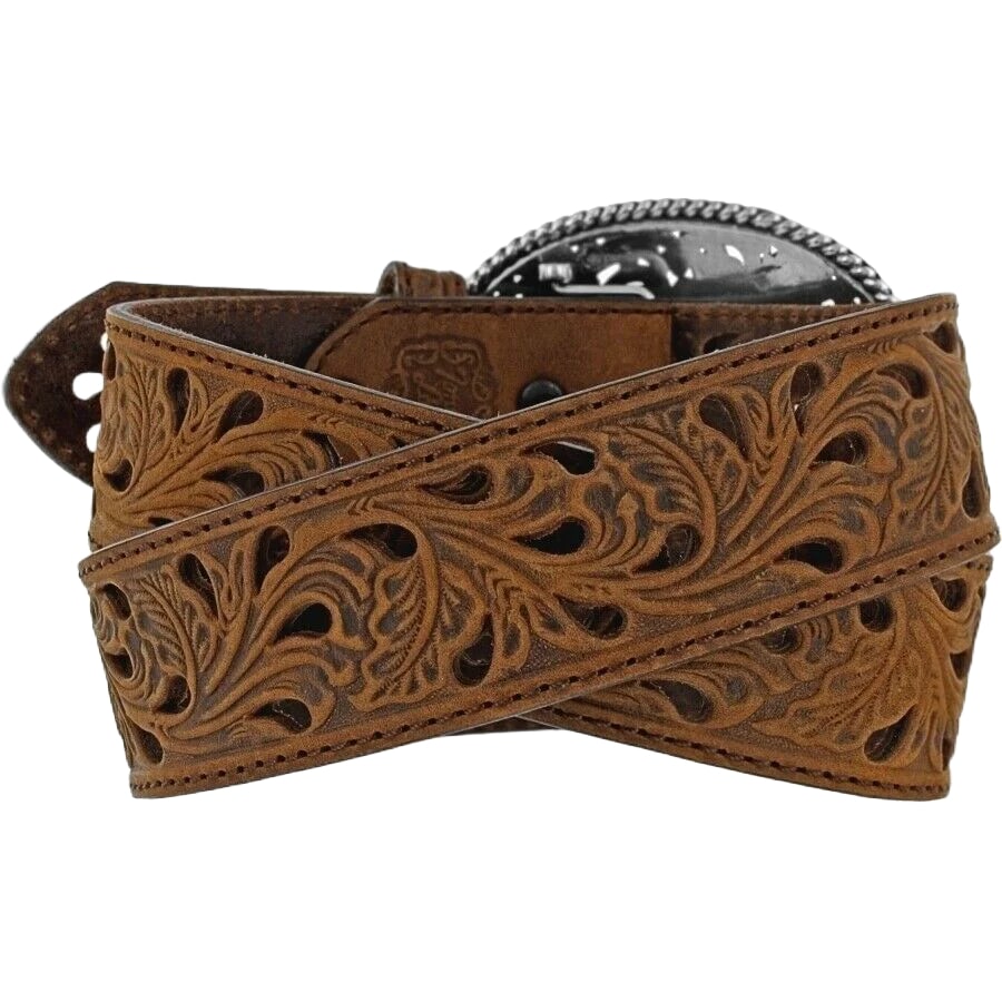 Tony Lama Pierced Filigree Trophy Belt C50029