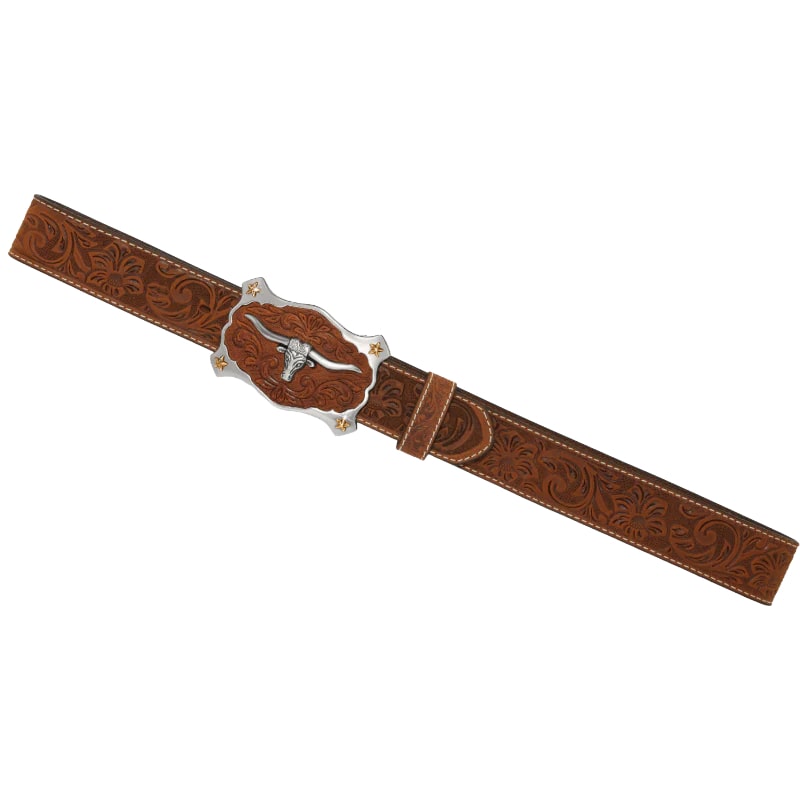 Justin Classic Longhorn Aged Bark Belt C11198