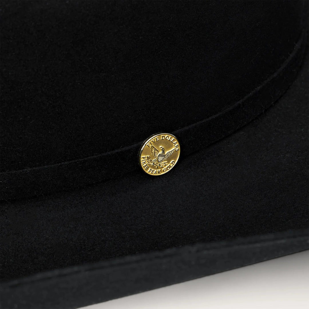 Stetson The Golden Eagle 100X Black Fur Felt Cowboy Hat SFG160-0140