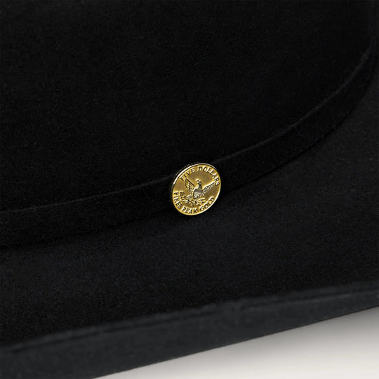 Stetson The Golden Eagle 100X Black Fur Felt Cowboy Hat SFG160-0140