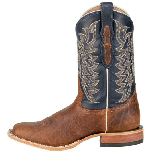 Tony Lama Alfredo Chocolate Bison & Blue Men's Boots HE6401