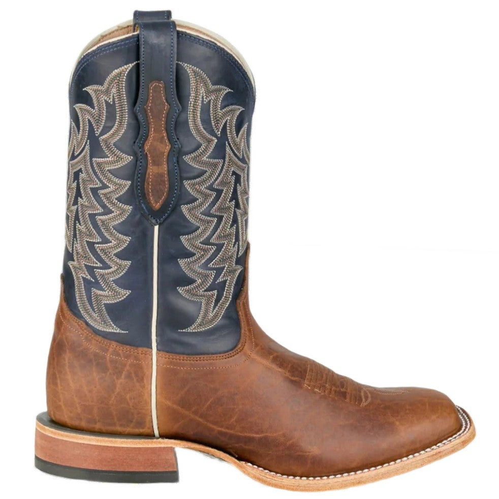 Tony Lama Alfredo Chocolate Bison & Blue Men's Boots HE6401