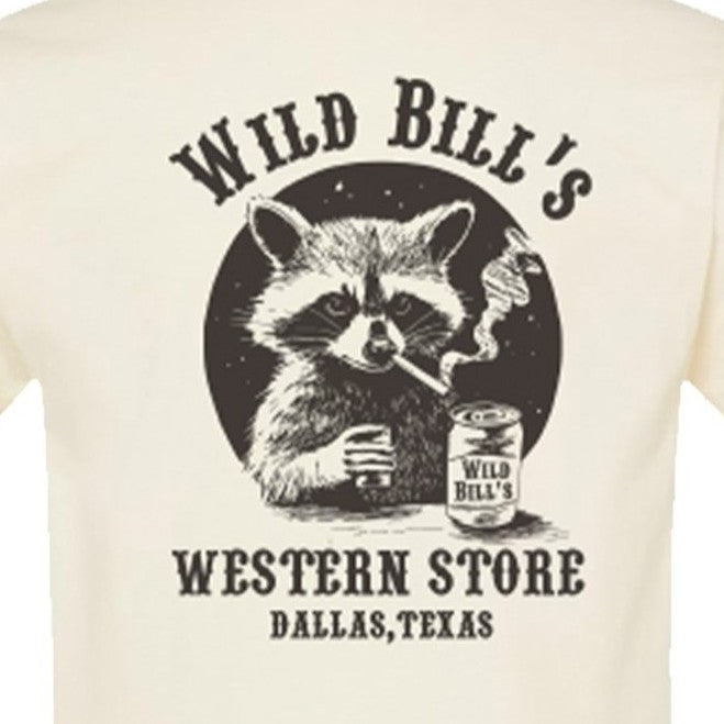 Wild Bills Western Store Raccoon Graphic Tee