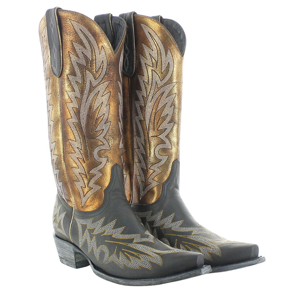 Old Gringo Wilkie Black and Gold Women's Boot YL634-2