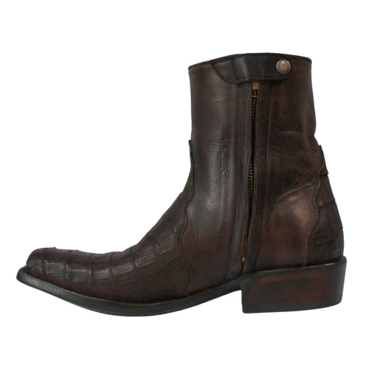 Black Jack Sueded Caiman Belly Men's Bootie CH1329